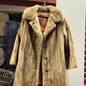 Mink fur coat